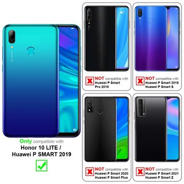 Cadorabo Handyhülle Honor 10 LITE / Huawei P SMART 2019 Honor 10 LITE / Huawei P SMART 2019, Klappbare Handy Schutzhülle - Hülle - mit Standfunktion und Kartenfach