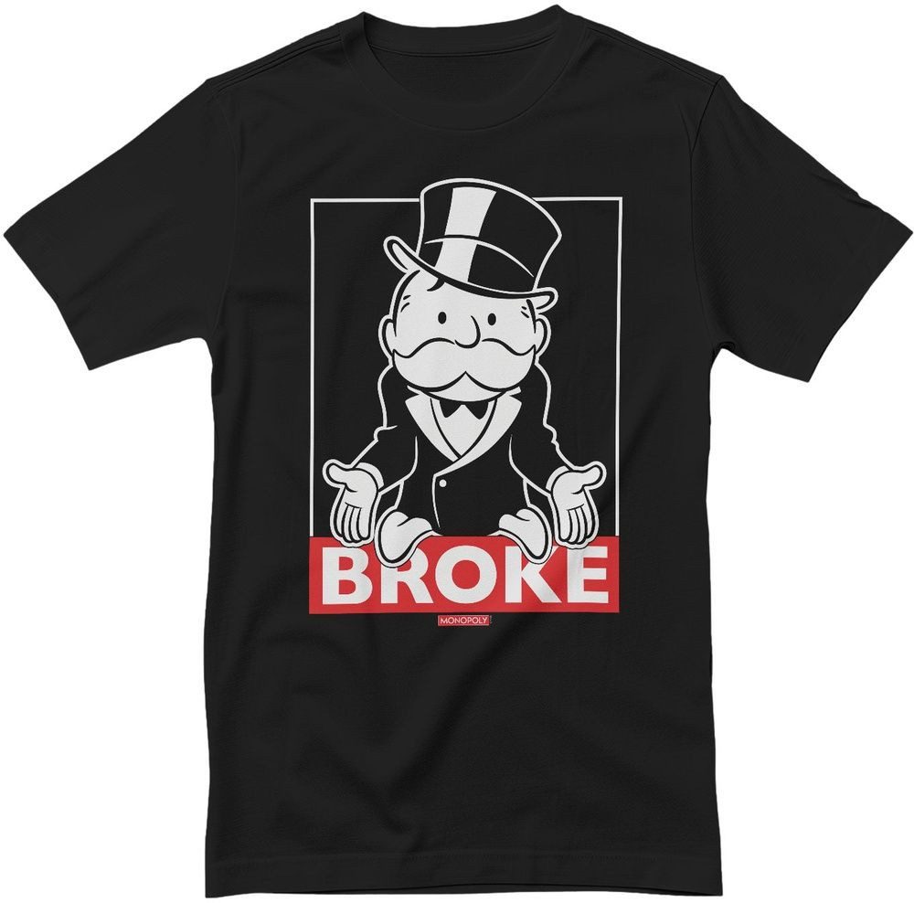 Monopoly T-Shirt Mr Monopoly BROKE T-Shirt
