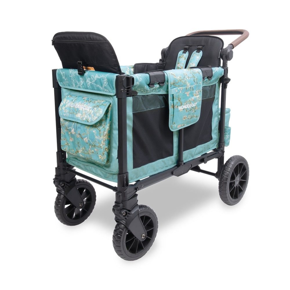 Wonderfold Bollerwagen W2 Luxe Premium für 2 Kinder / Bollerwagen Van Gogh Edition