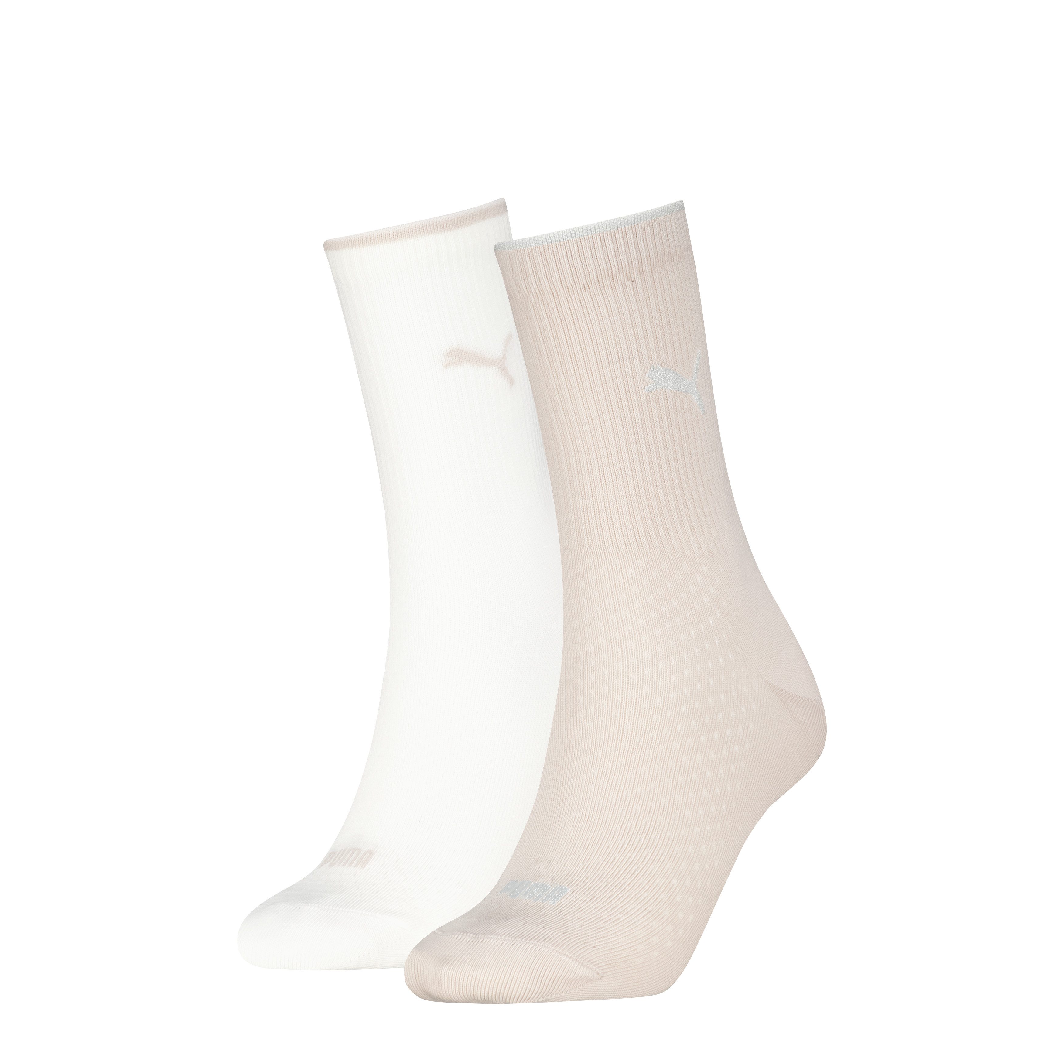 PUMA Socken PUMA WOMEN SOCK (2 Paar) mit atmungsaktivem Mesh zur Belüftung, um kühl und trocken zu bleiben
