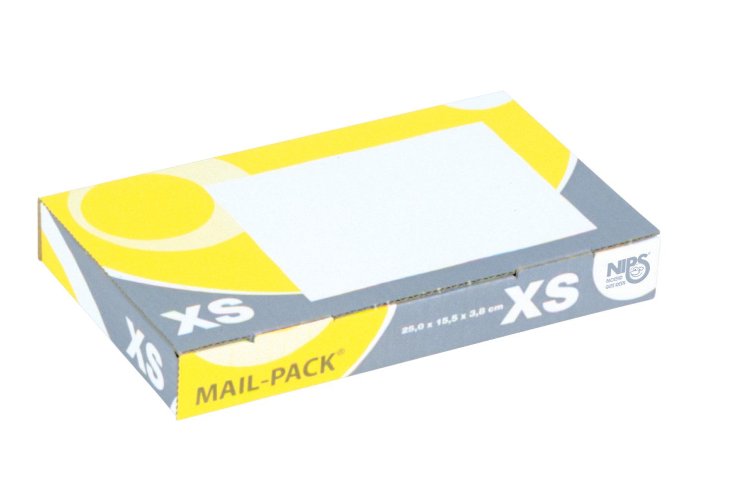 NIPS Versandkarton MAIL-PACK Post-Versandkarton (20 Stück), verschiedene Größen, Verpackungskarton, Wellpappe, mehrfarbig bedruckt