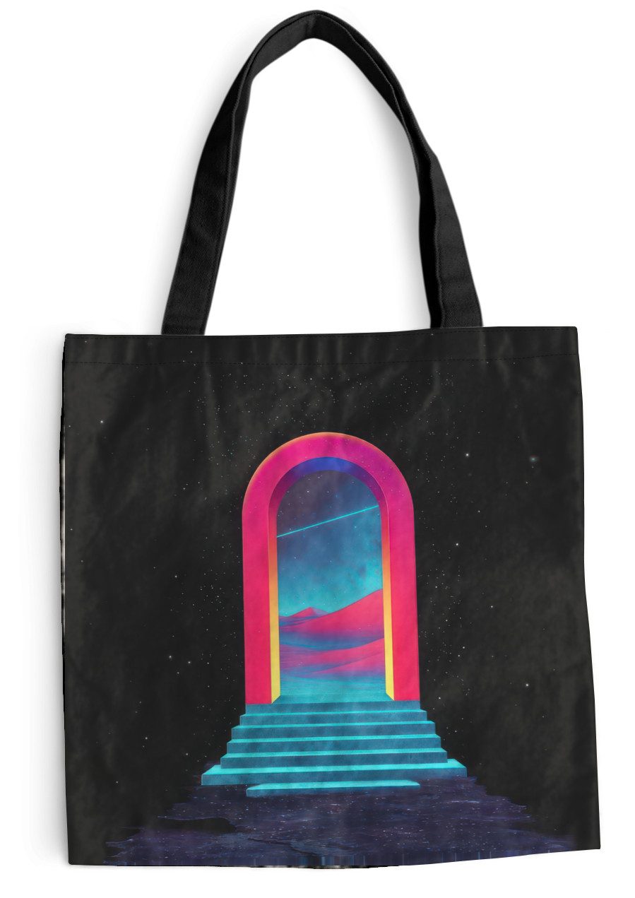 MuchoWow Shopper 3-2, Handtasche, Damen und Herren, Schultertasche, Umhängetasche, Tote Bag