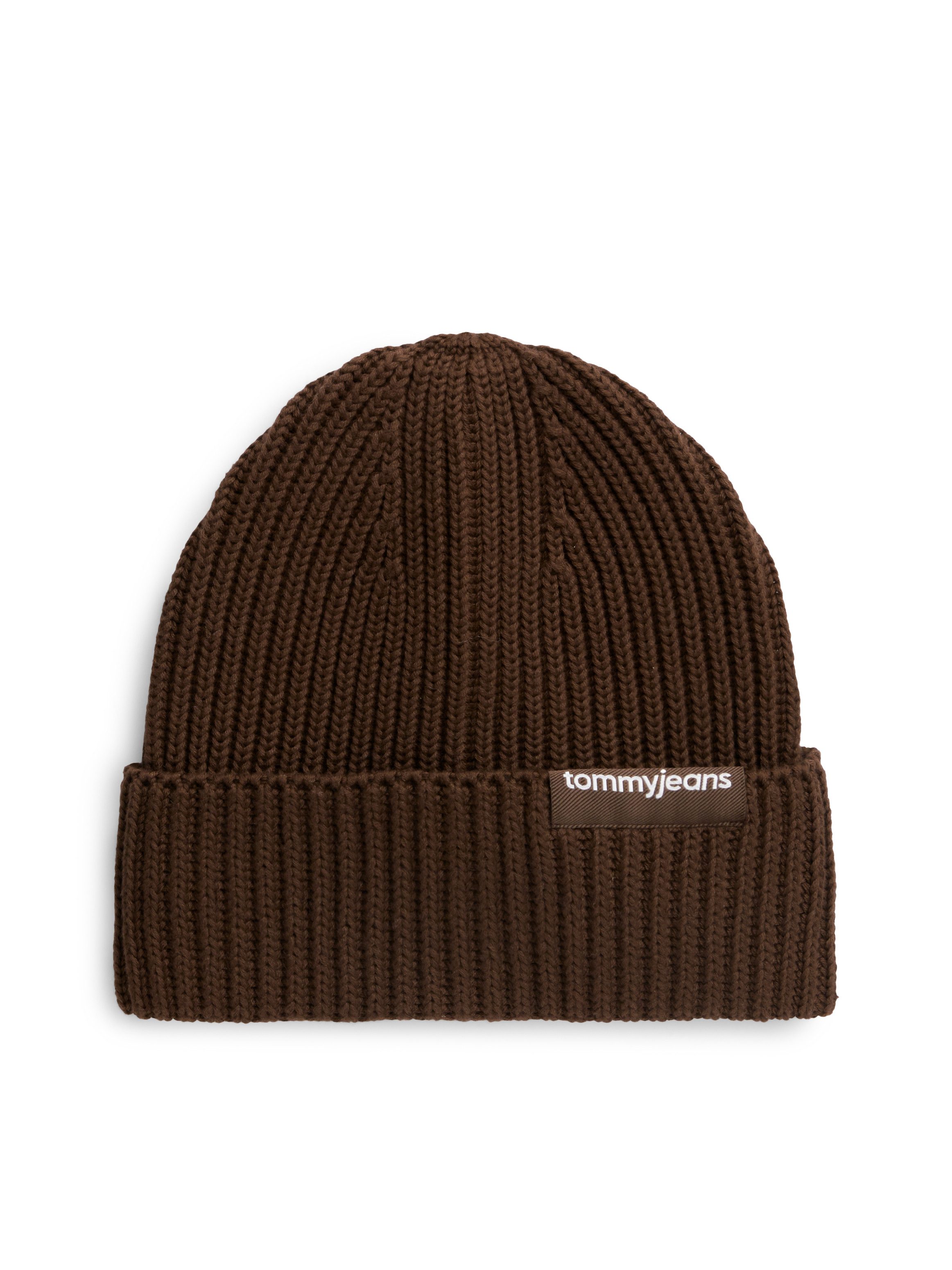 Tommy Jeans Beanie LINEAR LOGO BEANIE Regular fit mit Markenlabel