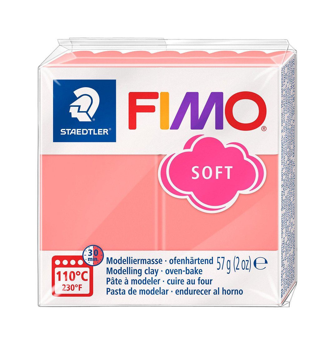 FIMO Modelliermasse soft Basisfarben, 57 g Pink Grapefruit