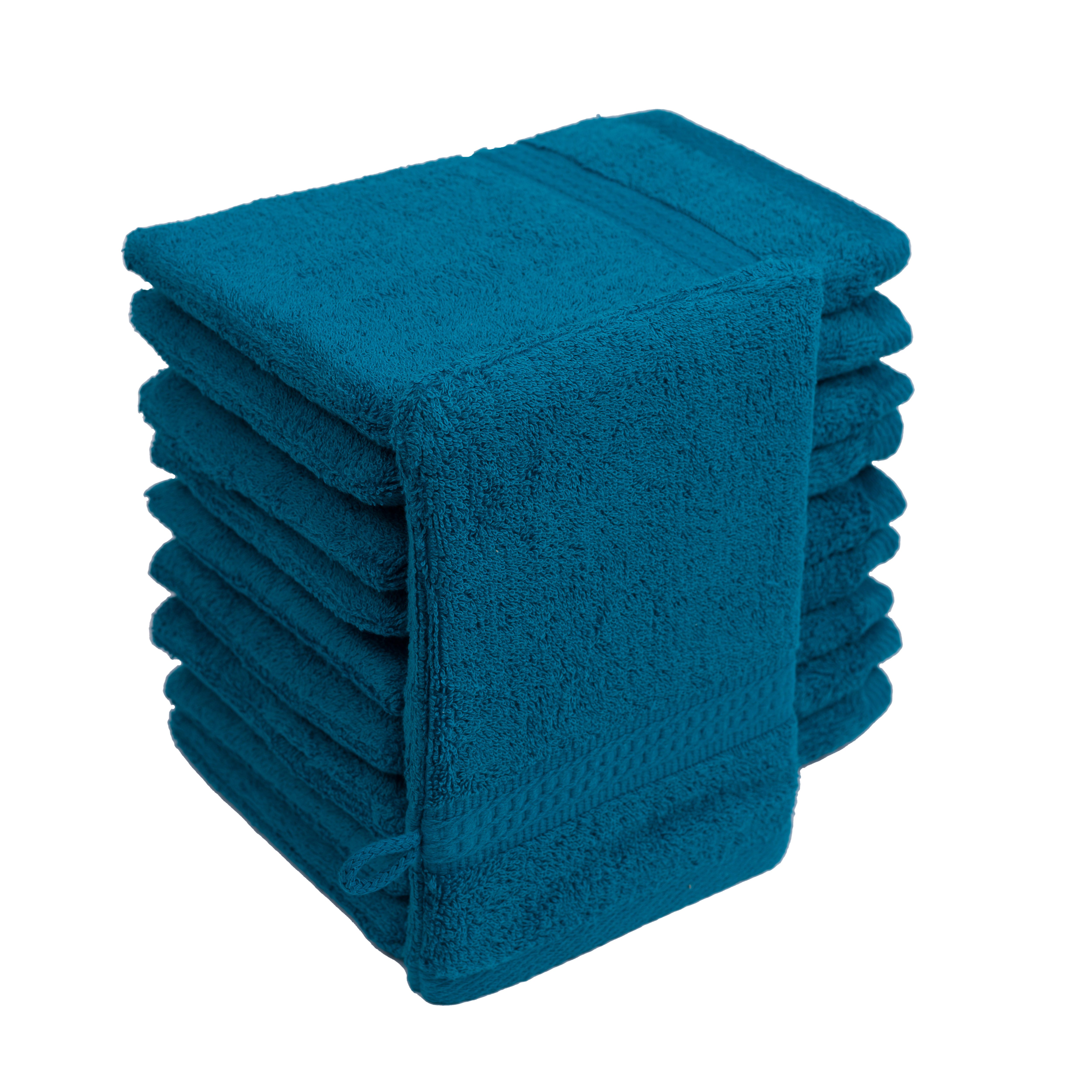 Hometex Premium Textiles Waschhandschuh in Premium Qualität 500 g/m², Feinster Frottier-Stoff 100% Baumwolle, (10er Set), weich, saugfähig, extra schwer & flaus – Bild 4 von 5