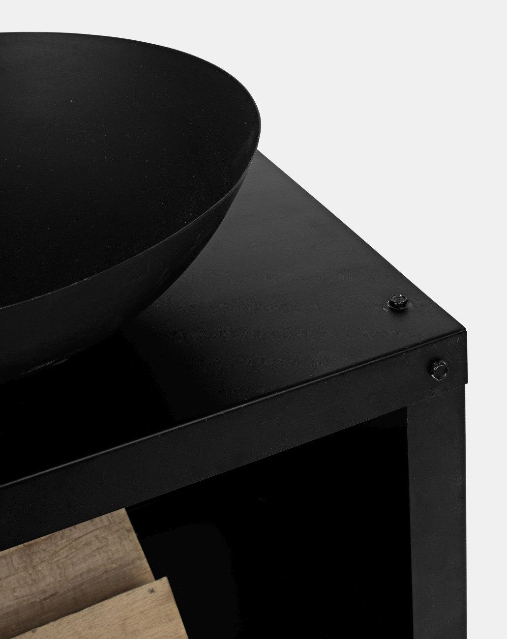 Bizzotto Feuerschale Efesto aus Hitzebeständigen Stahl, 38 cm, Schwarz günstig online kaufen