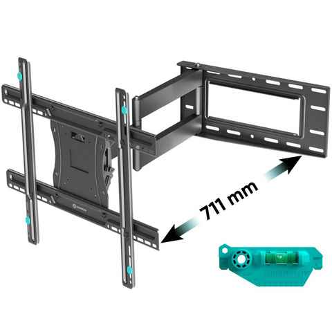 ONKRON TV-Wandhalterung 40-75 Zoll, bis 68,2 kg, VESA 100x100 bis 600x400 mm TV-Wandhalterung, (bis 75,00 Zoll, TV Wandhalterung, TV Wandhalterung, schwenkbar, neigbar, ausziehbar, Schwarz)