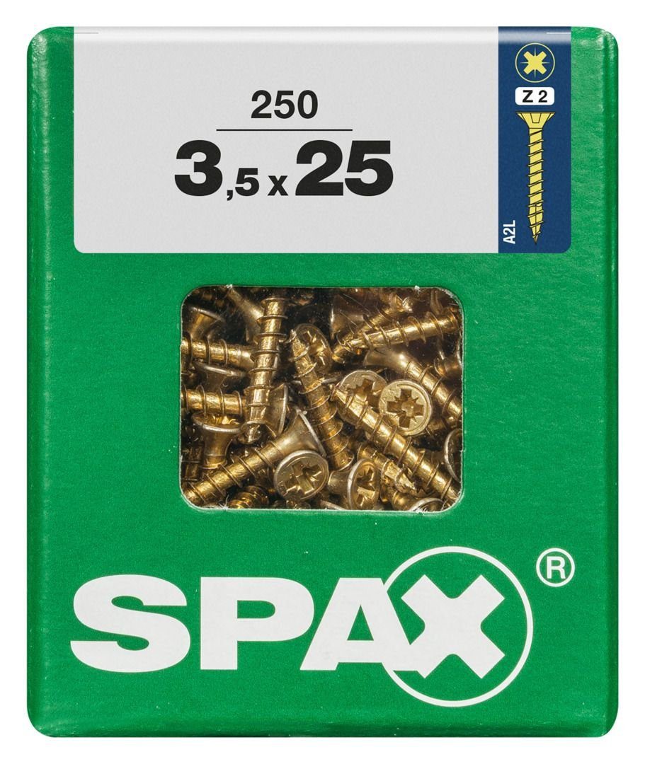 SPAX Holzbauschraube Spax Universalschrauben 3.5 x 25 mm PZ 2 - 250