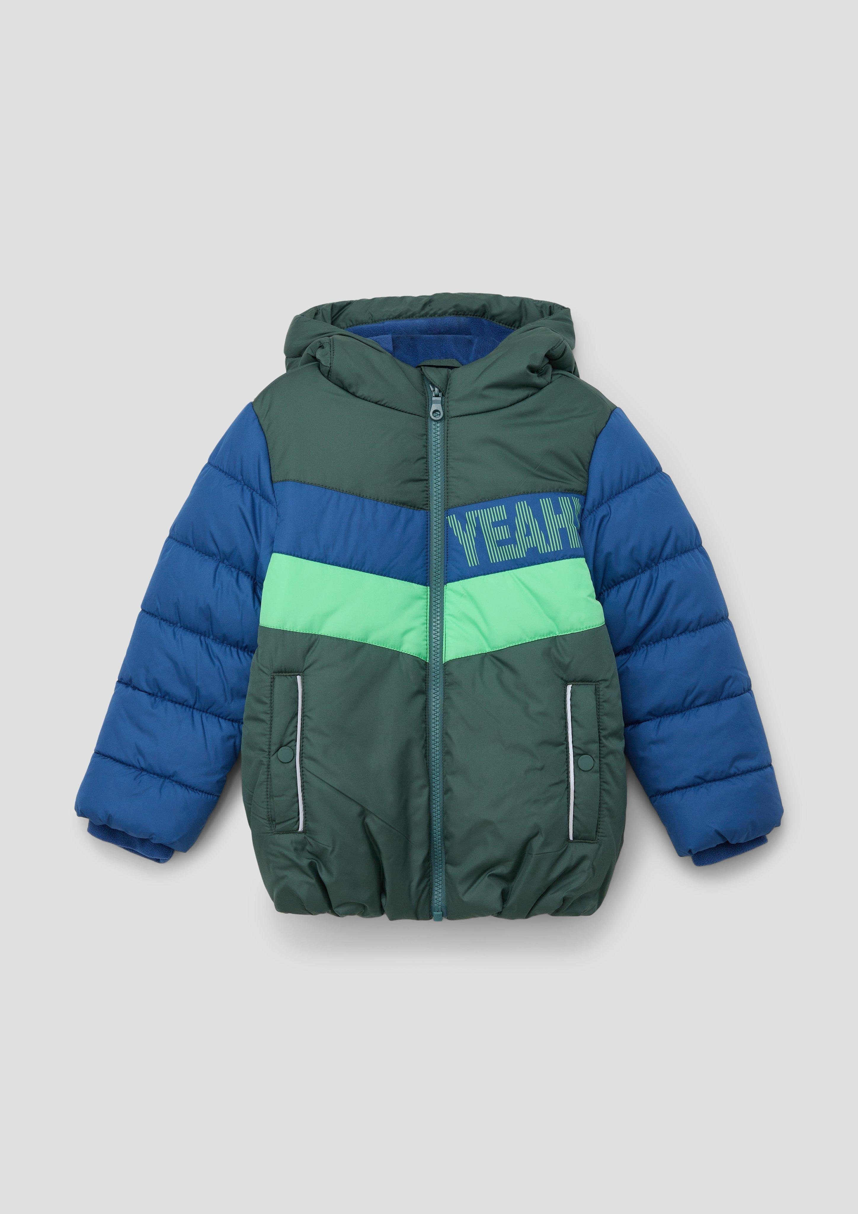 Outdoorjacke Steppjacke mit Fleece-Futter