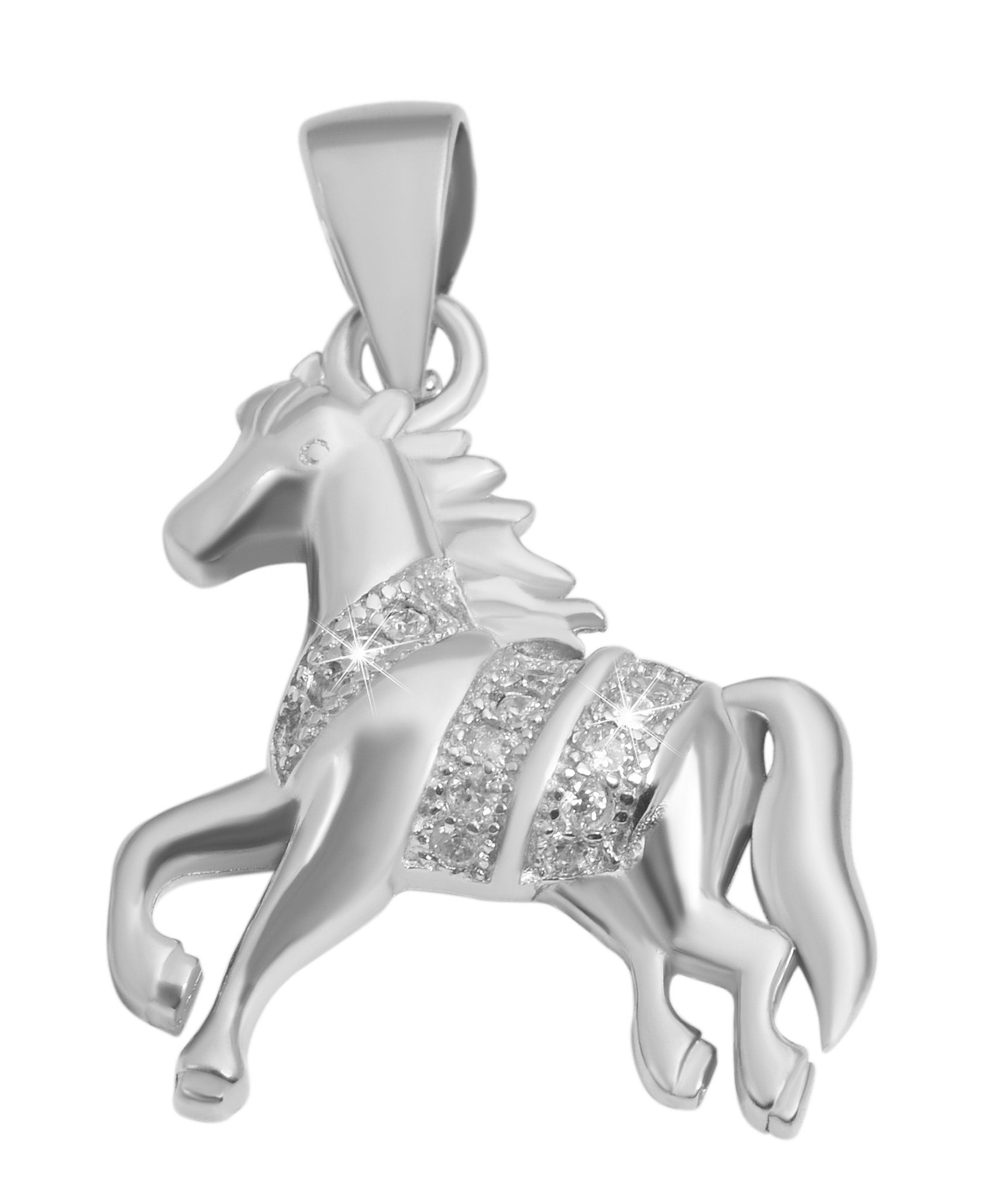 Kettenanhänger eleganter Tiermotiv Anhänger aus 925 Sterling Silber