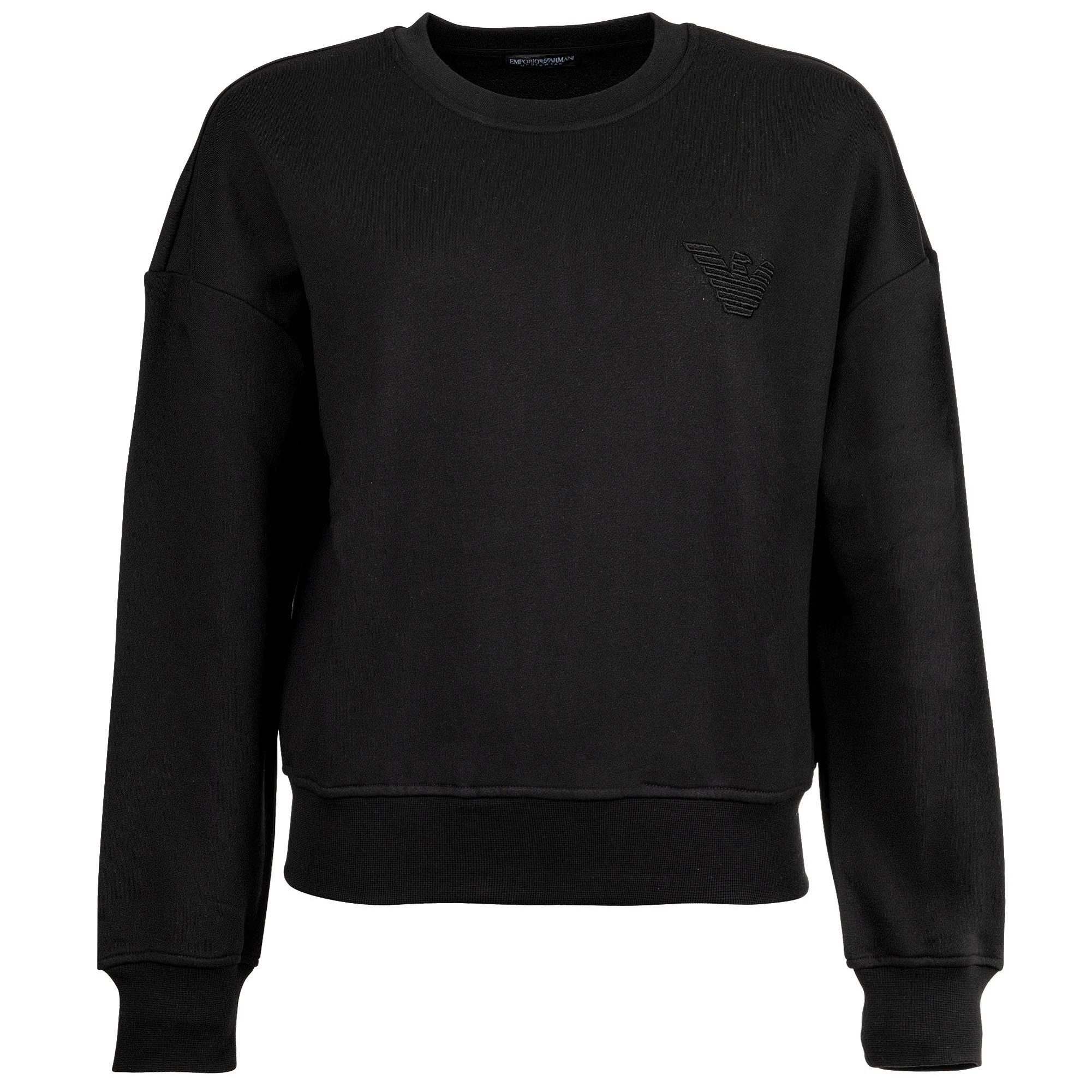 Emporio Armani Sweater Damen Trainingsanzug Baumwolle ICONIC TERRY