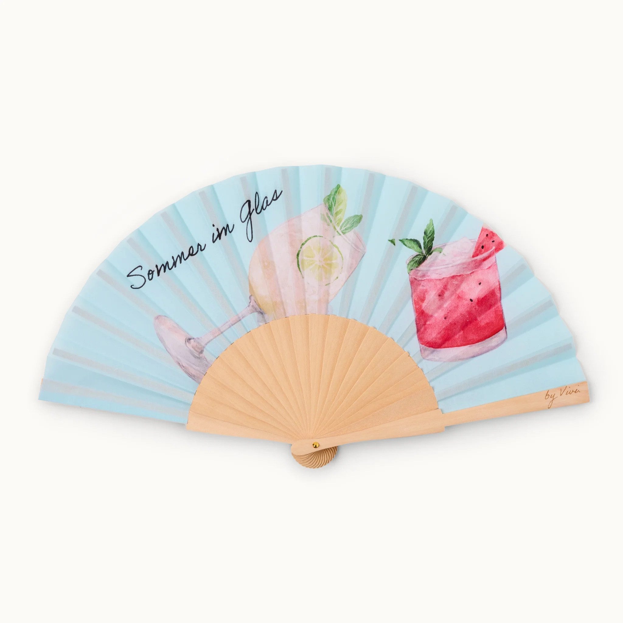 by Vivi Handfächer Handfächer aus Seide, Seide