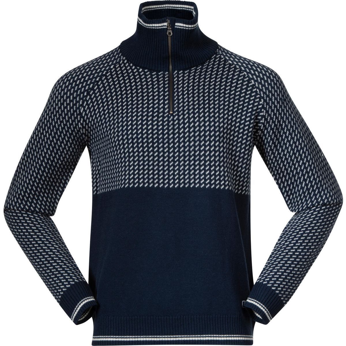 Bergans Sweatshirt Alvdal Wool Half Zip Vielseitiger Herrenpullover aus 100 % Merinowolle für optimalen