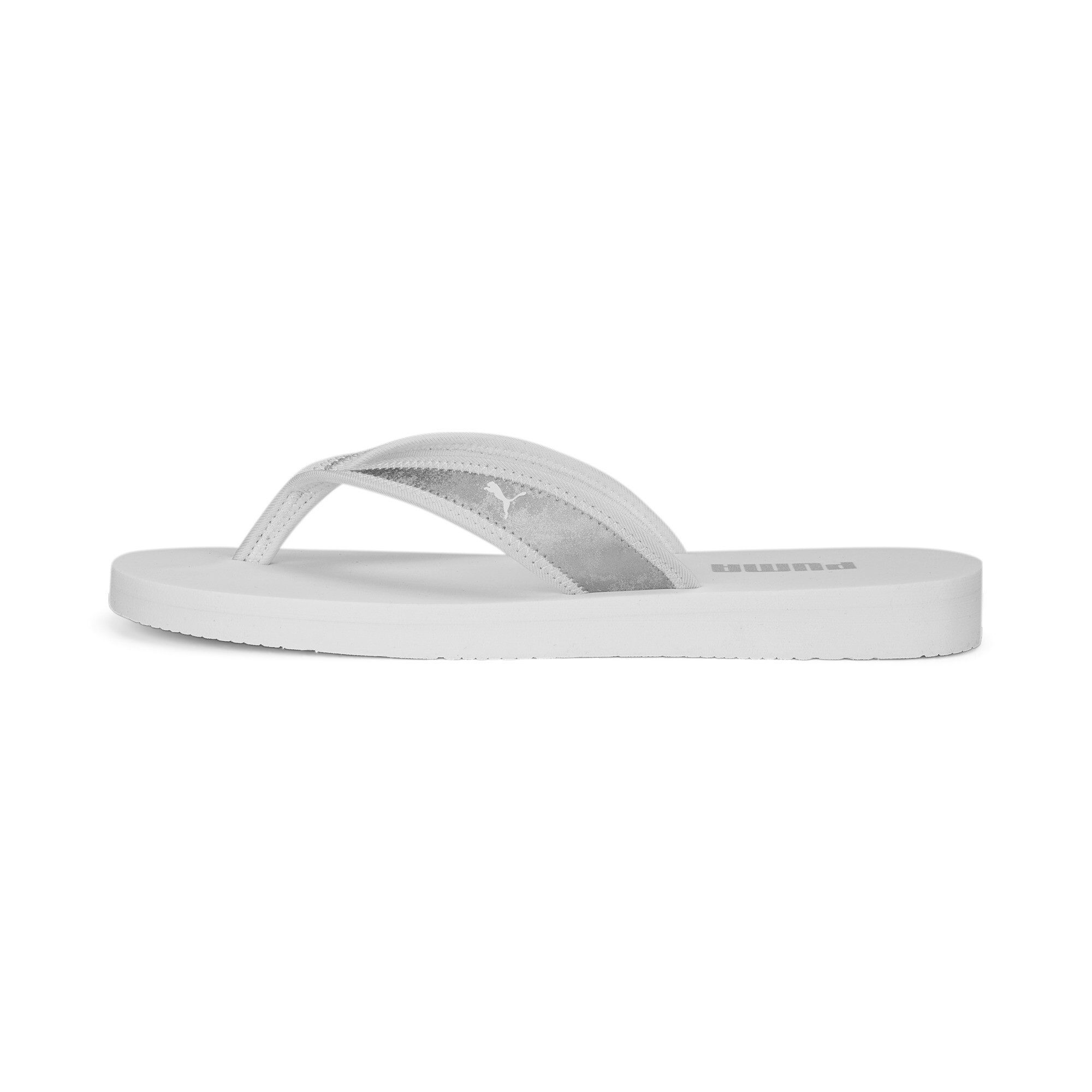PUMA Sandy Flip Space Metallics 002 MATTE SILVER-PUMA WHITE-PU Slipper