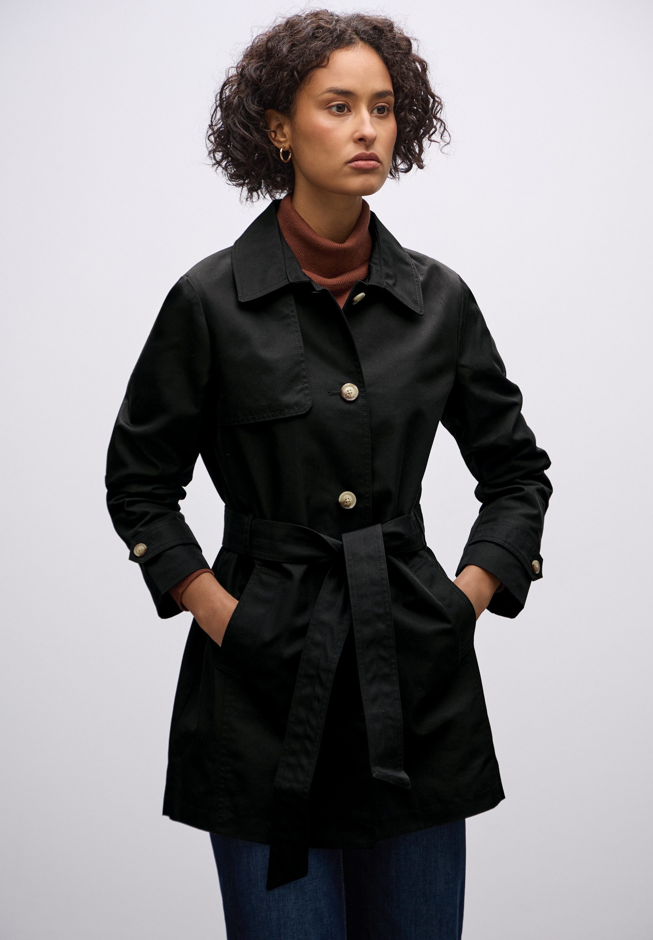 STREET ONE Trenchcoat mit Bindegürtel