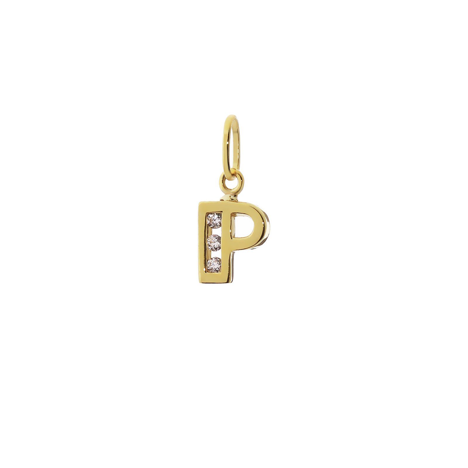 NKlaus Buchstabenanhänger Buchstabe P 8 Karat günstig online kaufen