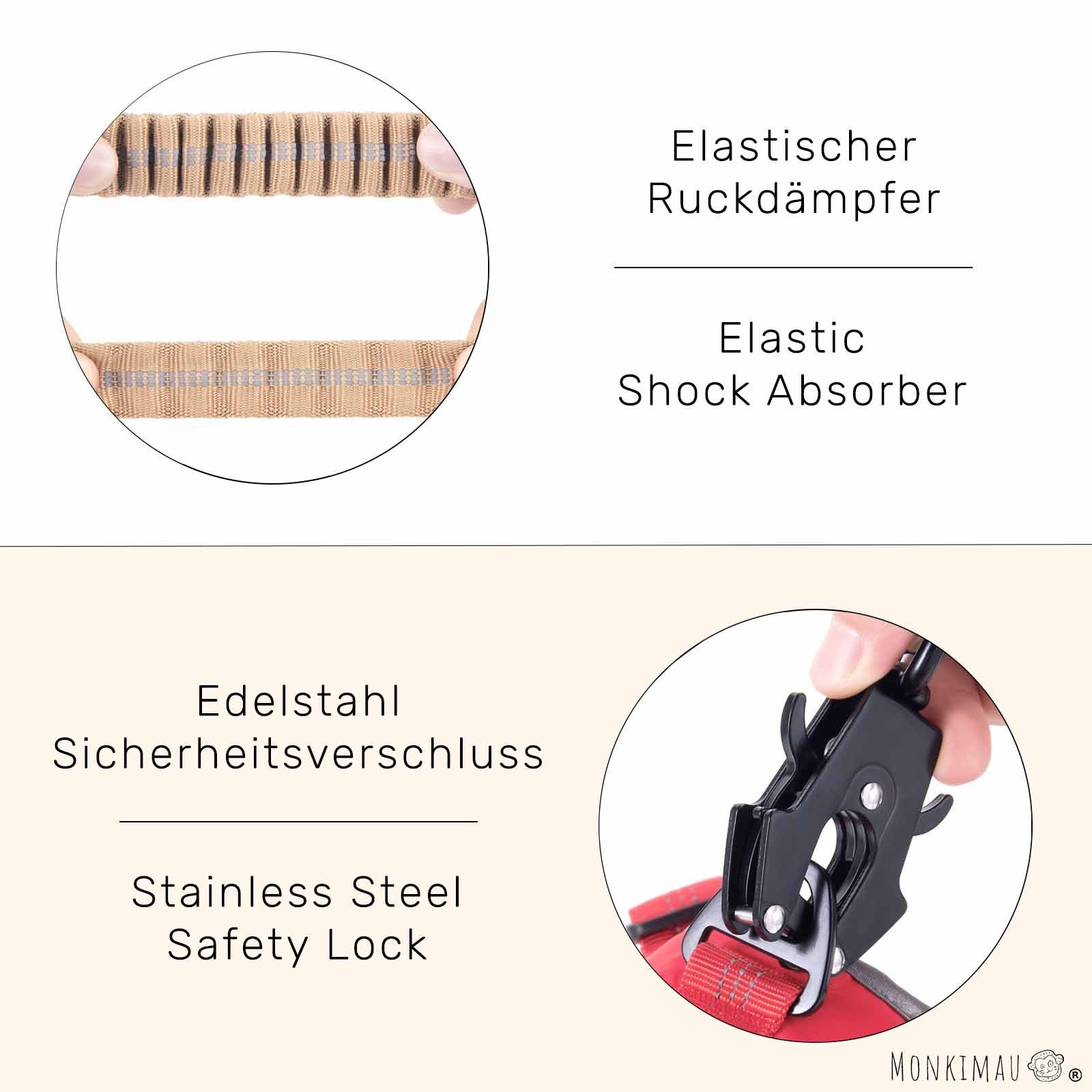 Monkimau Hundeleine Hundeleine taktisch für große Hunde, Robust