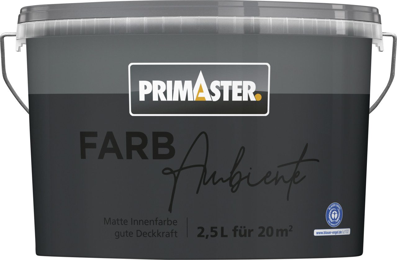Primaster Wandfarbe Primaster Farbambiente Wandfarbe matt anthrazit