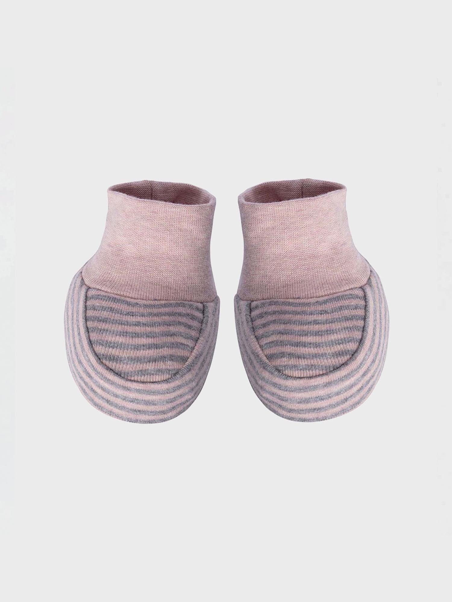 OrganicEra Füßlinge Baby Schuhe gestreift aus bio-baumwolle (1-Paar)
