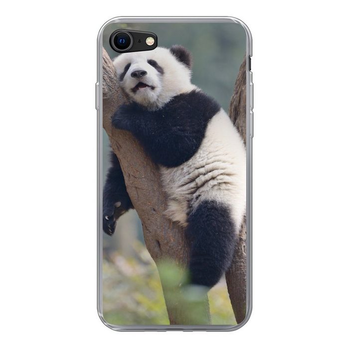 MuchoWow Handyhülle Schlafendes Pandabärenjunges Handyhülle Apple iPhone SE (2020) Smartphone-Bumper Print Handy