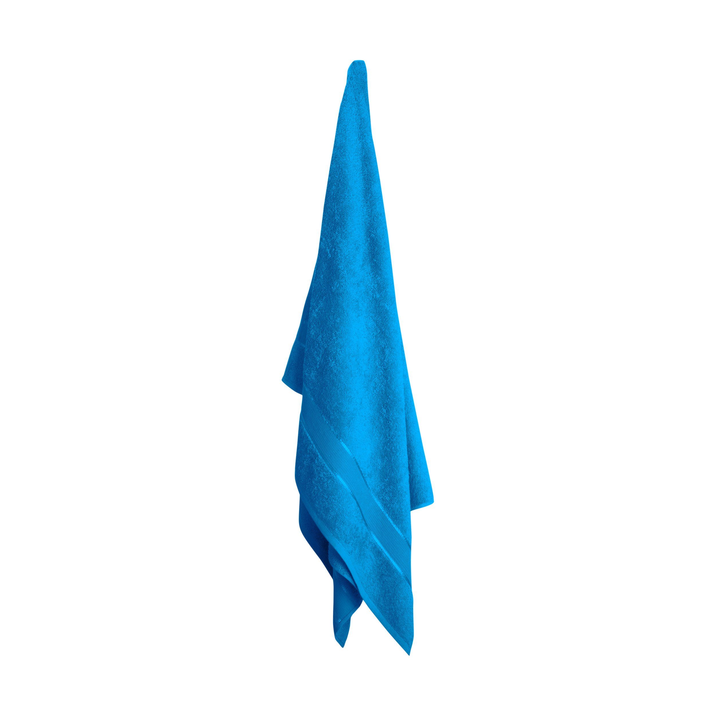 Handtuch, Blau 100%_Baumwolle, Baumwolle Mixibaby