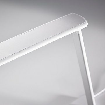 MeLiTec Tischleuchte LED QI Schreibtischlampe T95-1, LED fest integriert, warmweiß, neutralweiß, kaltweiß, mit QI Ladefläche zum induktionsbasierten Laden von Smartphones