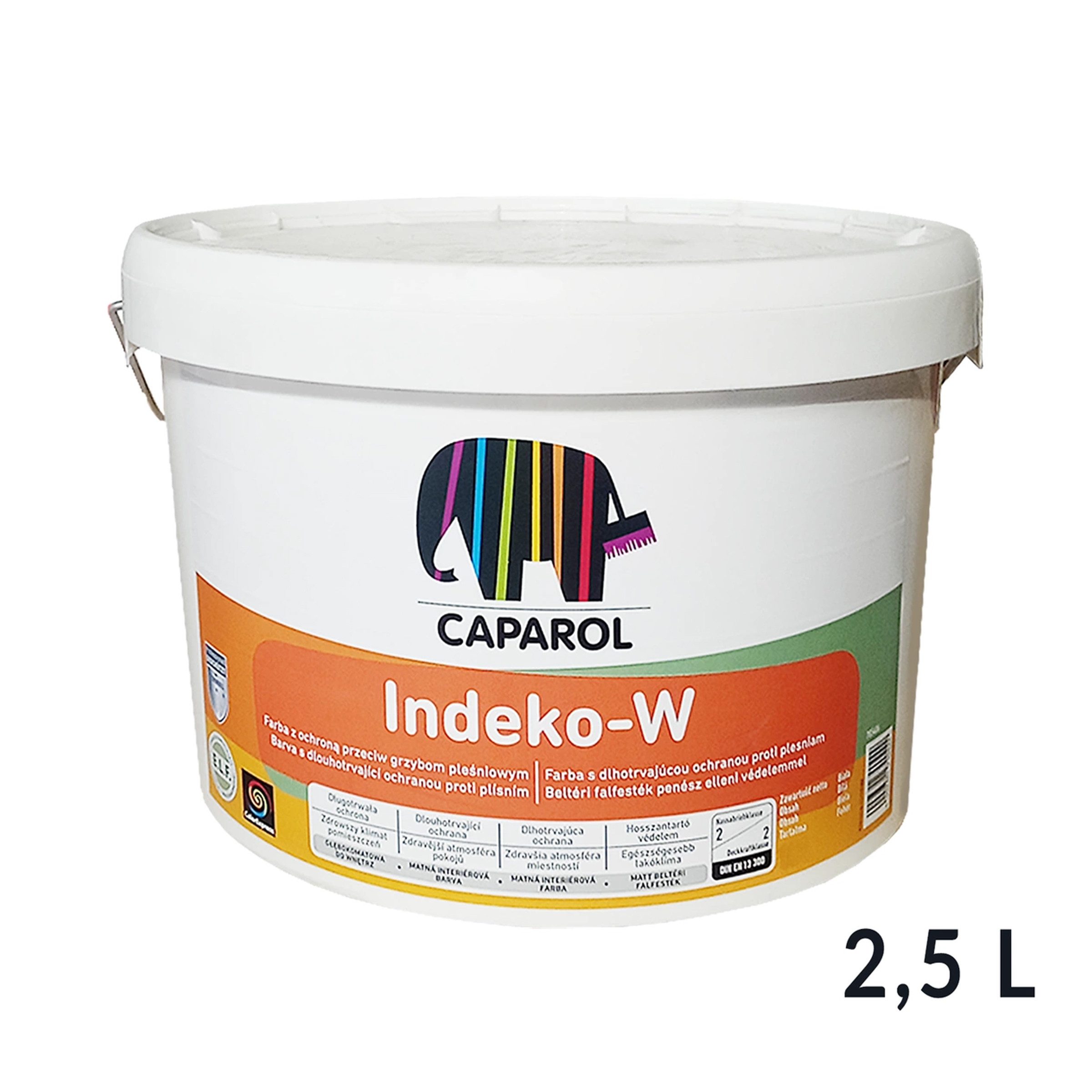 Caparol Wand- und Deckenfarbe CAPAROL Indeko W Innenfarbe vor Schimmelbefall 2,5 L Weiß Schimmel