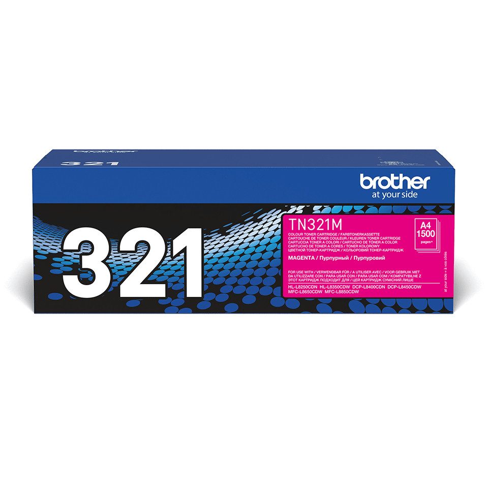 Brother Toner TN-321M Magenta (ca. 1500 Seiten) Tintenpatrone