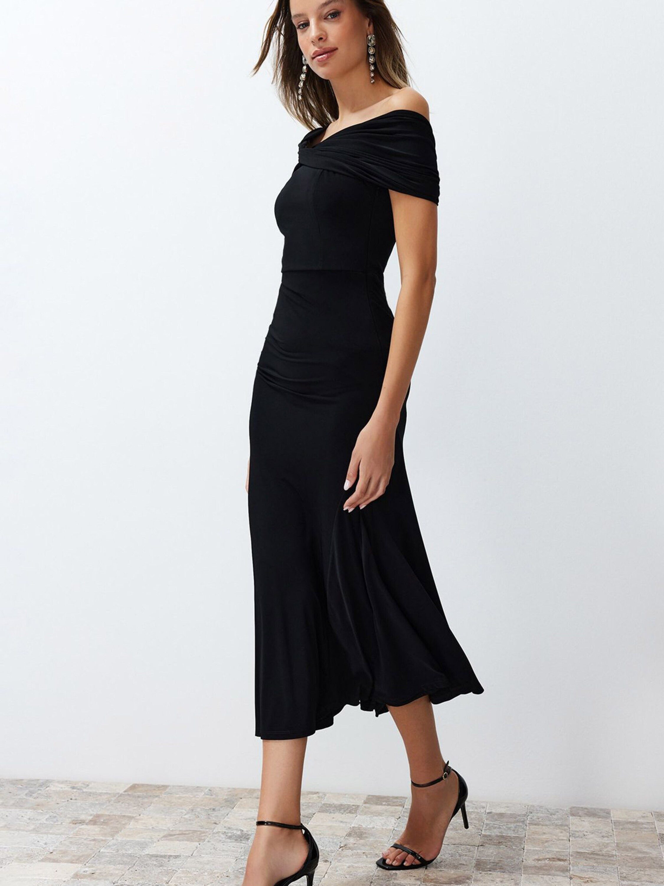 Trendyol Cocktailkleid (1-tlg) Drapiert/gerafft