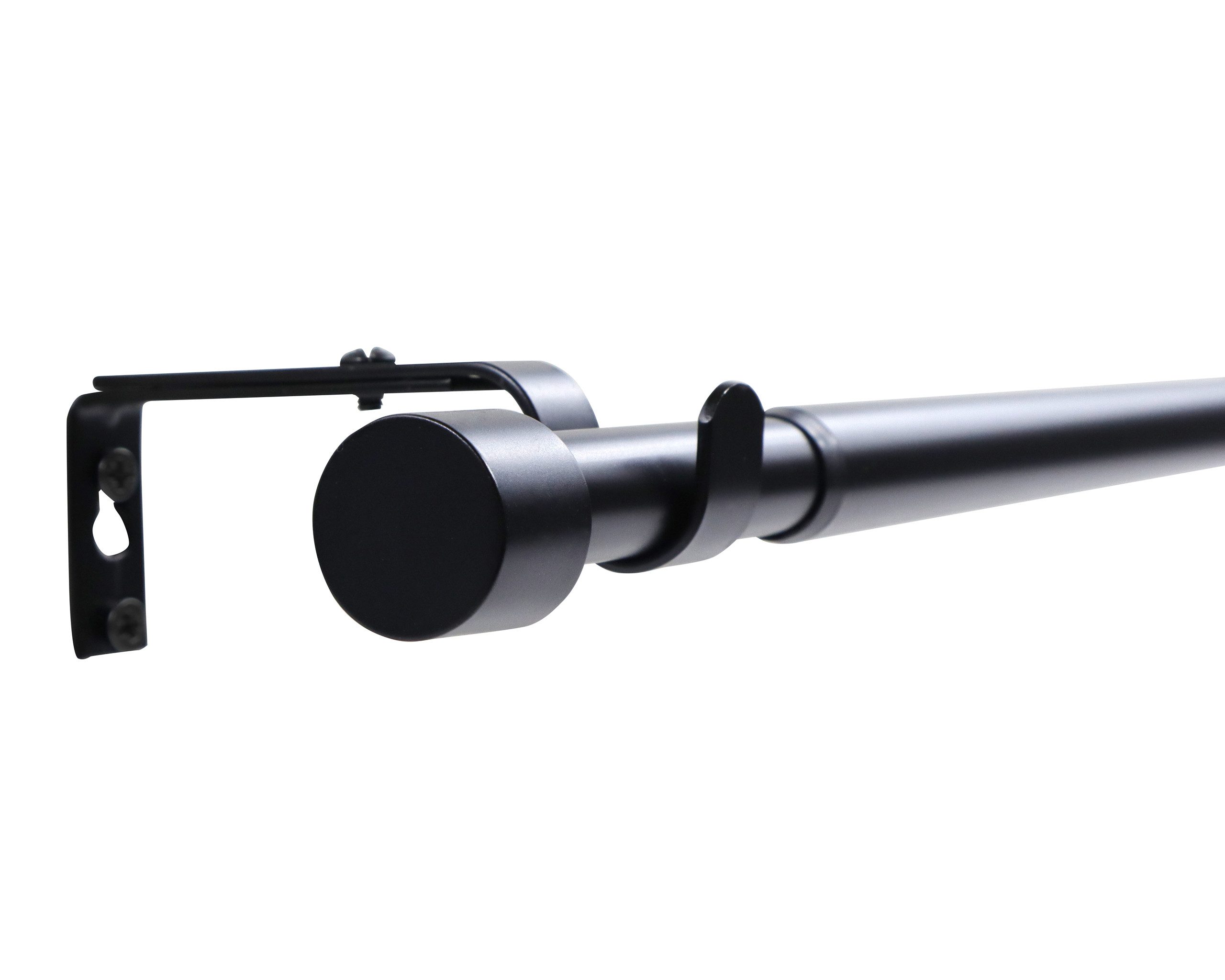 Deco-Raum Gardinenstange Flexa Stilgarnitur Set ausziehbar, Ø 19 mm, 1-läufig, ausziehbar, Wandmontage, verschraubt, Metall, perfekt für Dekoschals Gardinen