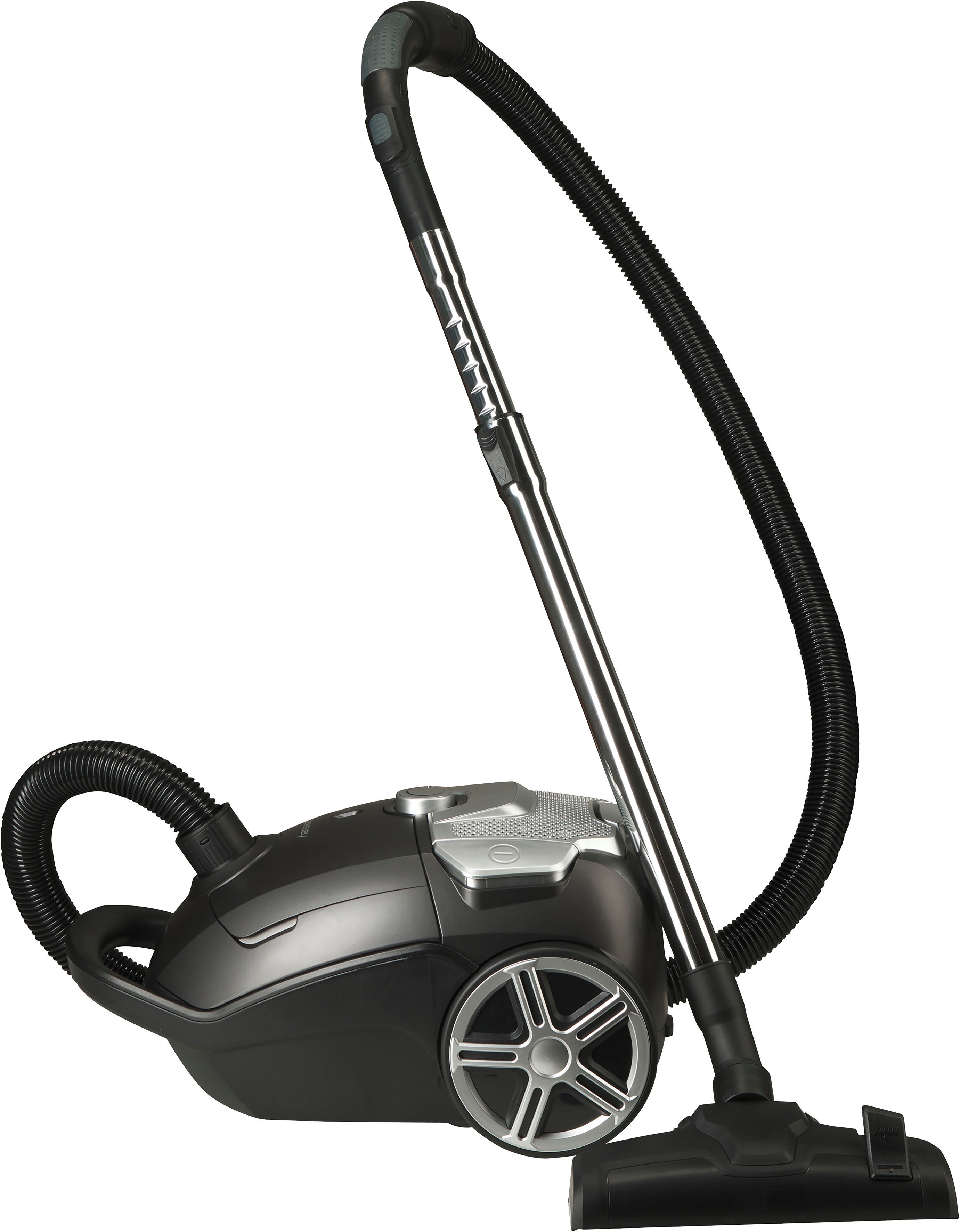 Hanseatic Bodenstaubsauger HBVC80012WMC, super silence, höhenverstellbares Saugrohr, 800 W, mit Beutel, sehr großer 12m Aktionsradius, elektronische Saugkraftregulierung