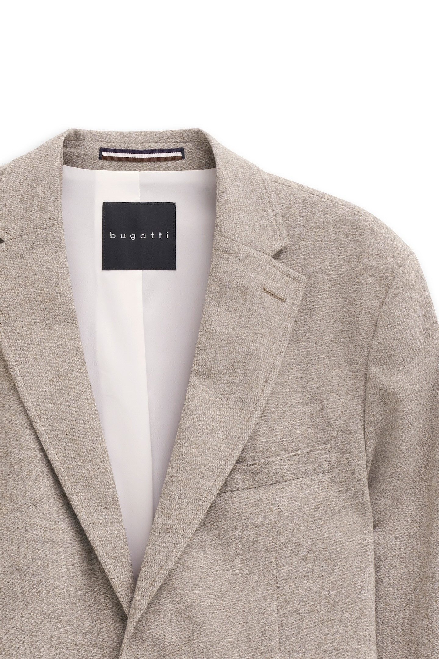 bugatti Anzugsakko Modern Fit mit Reverskragen aus einem Wolle-Mix