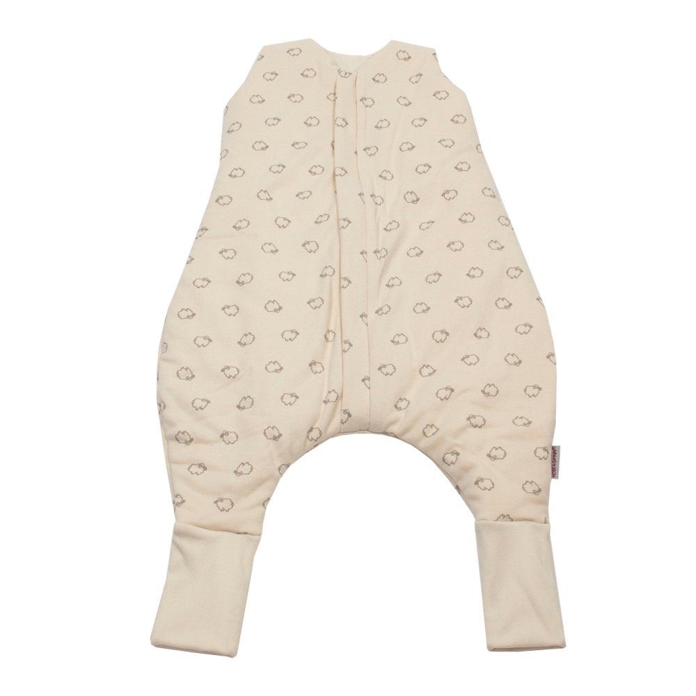 HOBEA-Germany Babyschlafsack Schlafsack Schafe beige S, mit Füßen und Beinen