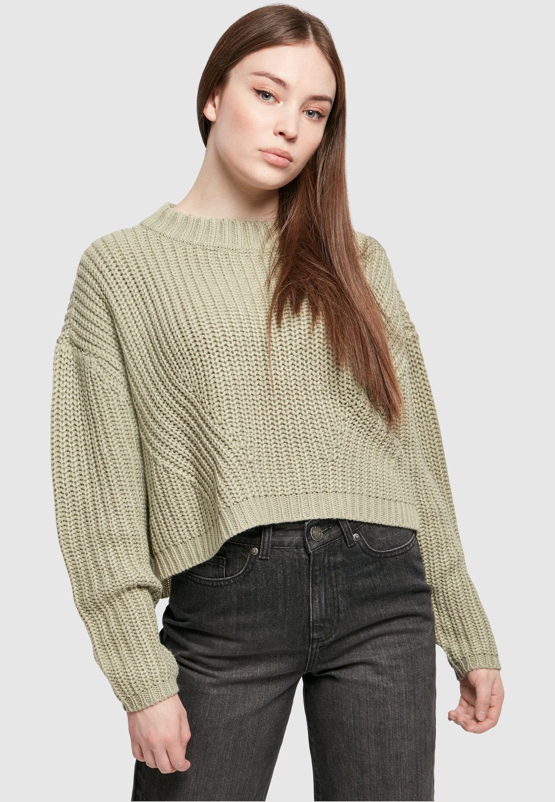 URBAN CLASSICS Kapuzenpullover Damen (1-tlg) softsalvia Wide Oversize Ladies Sweater