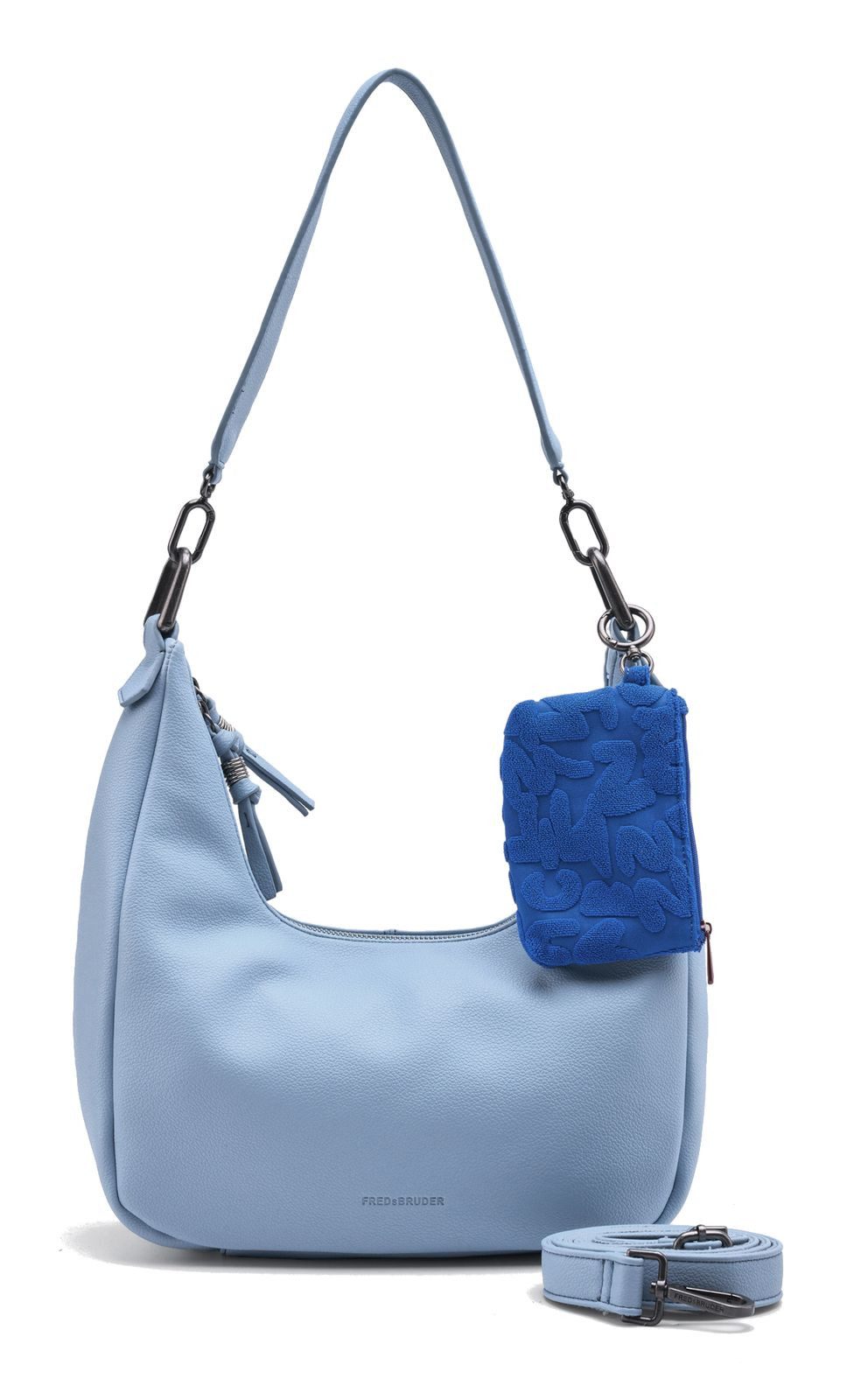 FREDsBRUDER Umhängetasche Hobo Bag (Set, 2-tlg), aus echtem Rindsleder