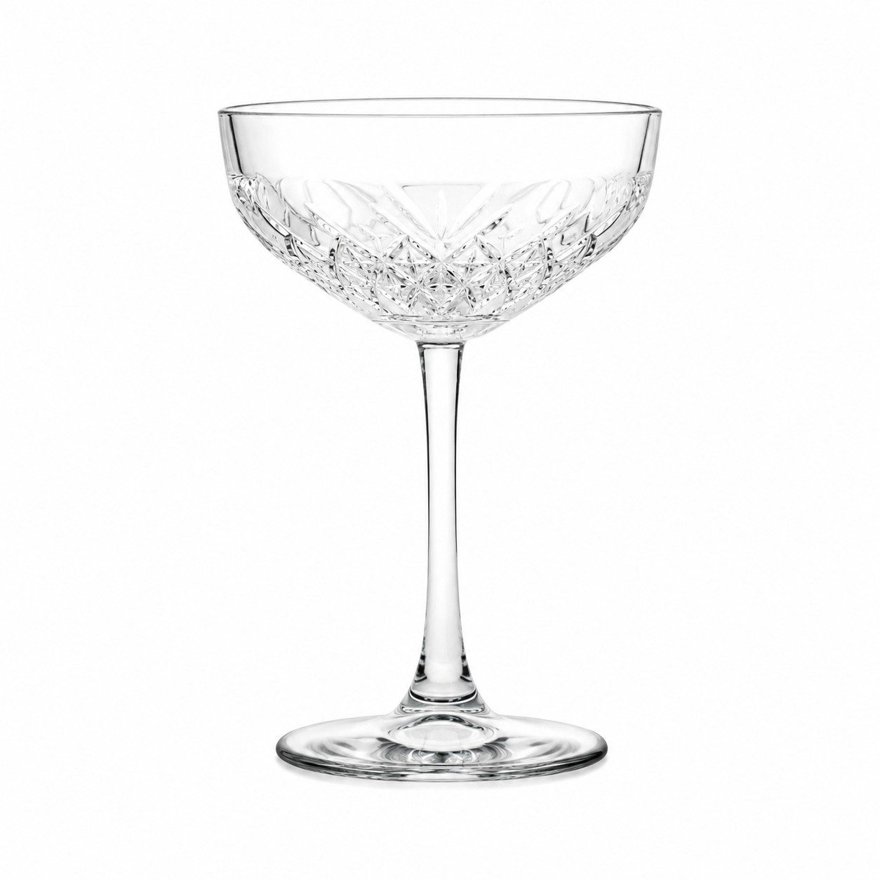 Pasabahce Gläser-Set Timeless Champagne Coupe-Set, 4-tlg., Glas, 4er Set, 255 ml, ideal für Sekt & Cocktails