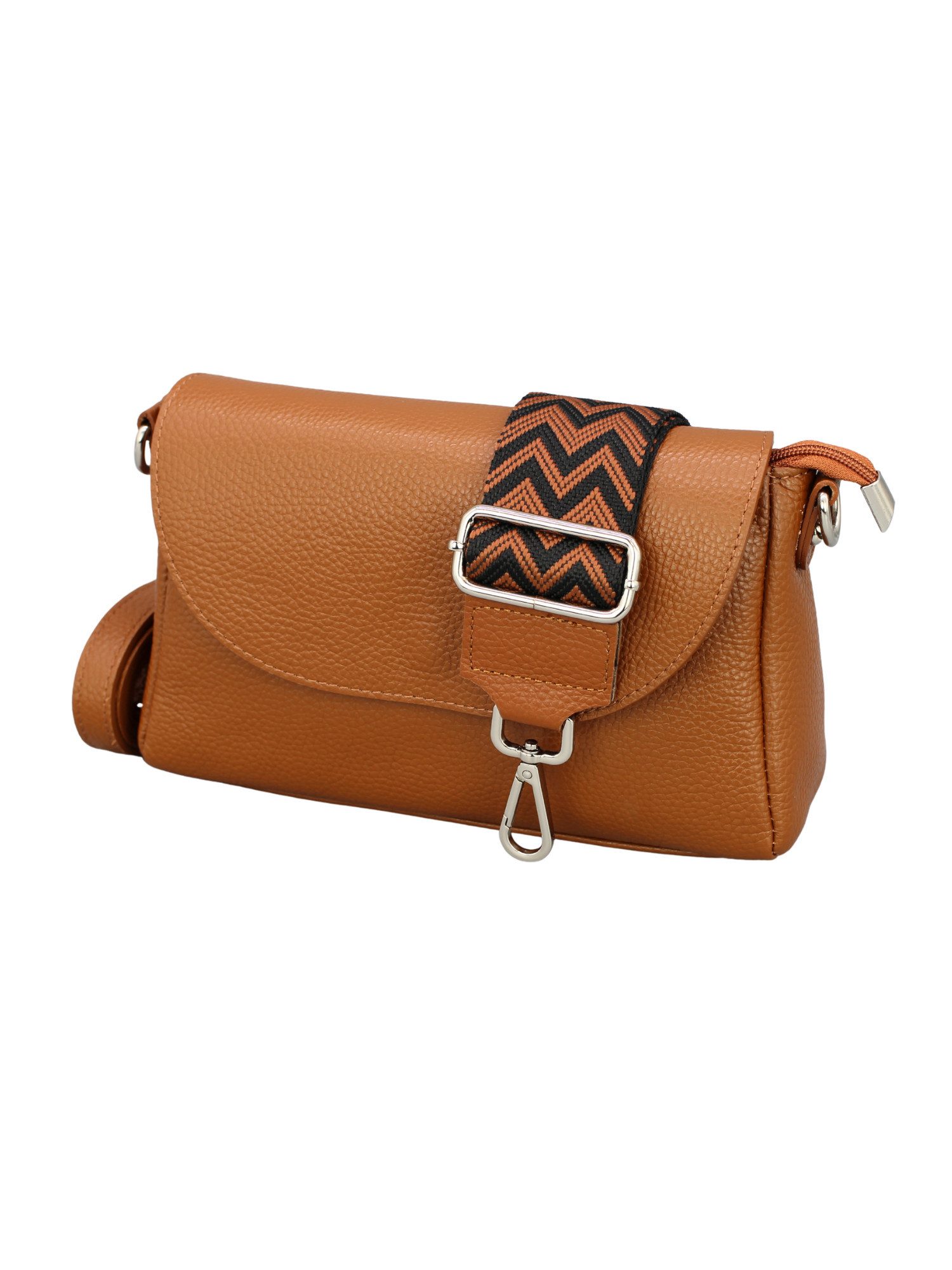 Schultertasche Jana – Leder Crossbody Tasche mit 2 Riemen
