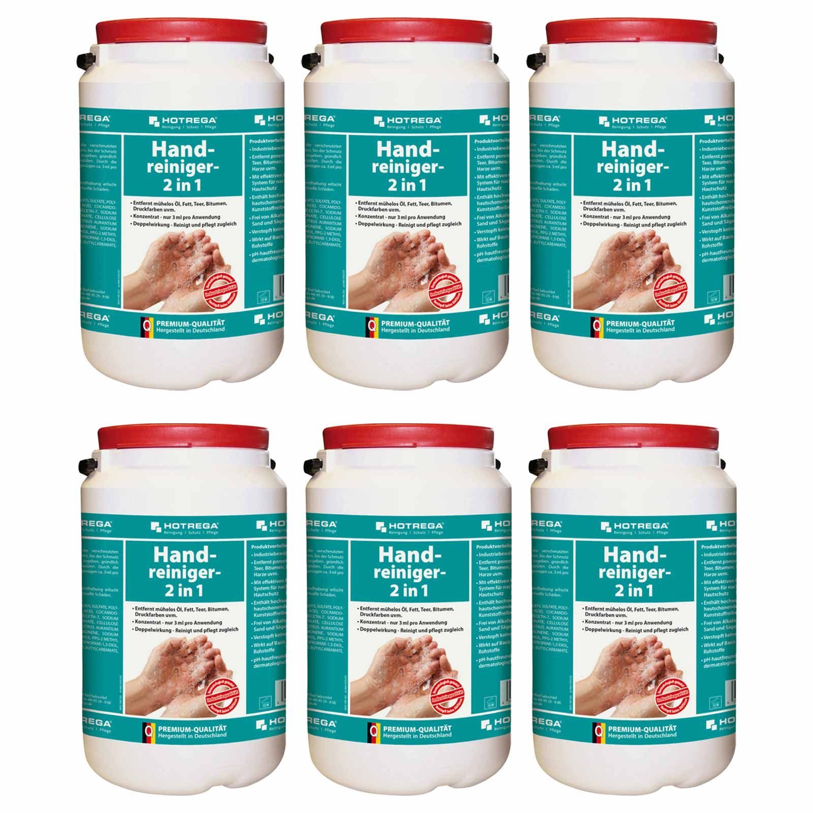 HOTREGA® Handcreme Handreiniger Handwaschpaste Hautreiniger Hautpflege Handpflege - 6x3L