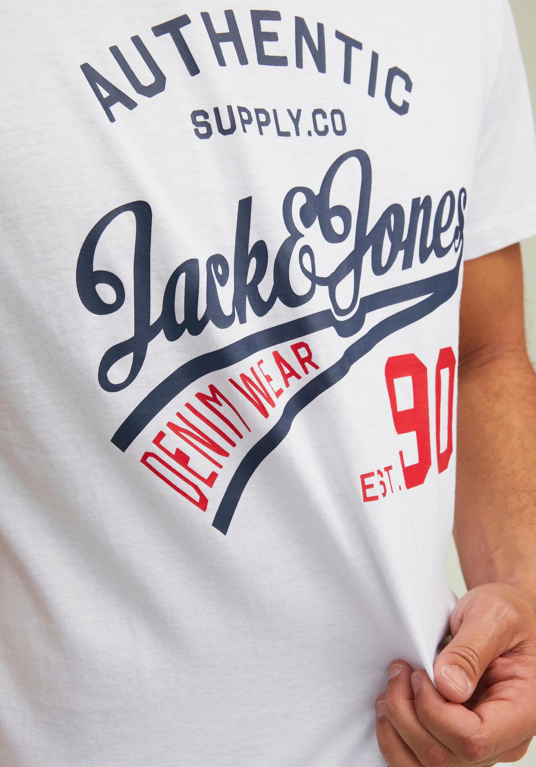 Jack & Jones TEE (Packung, 3PK T-Shirt ETHAN 3er-Pack) 3-tlg