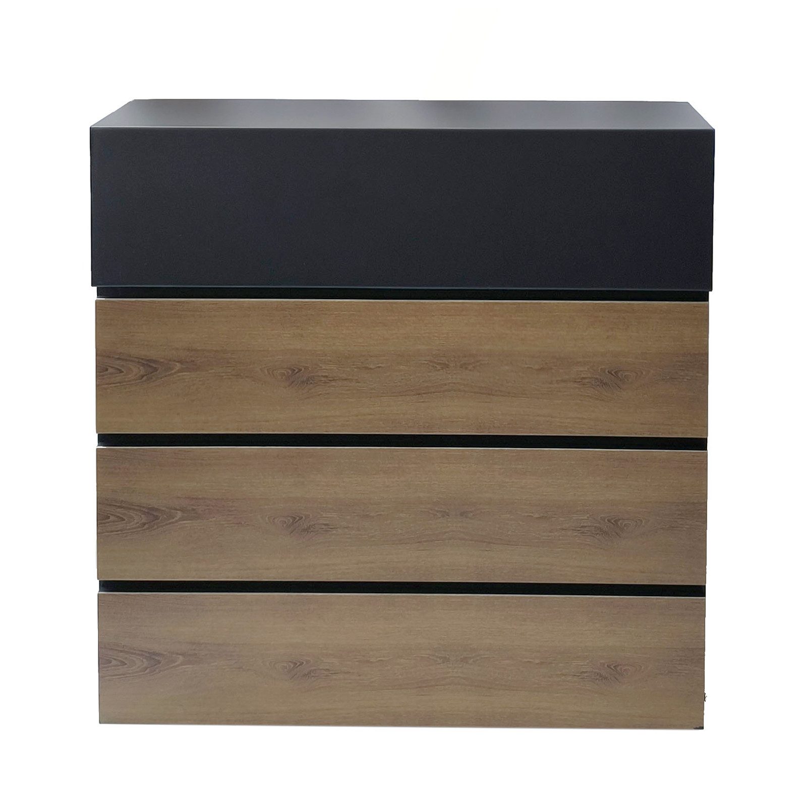 HTI-Living Briefkasten Briefkasten Amin Holzoptik mit Zeitungsfach (Stück, 1-St., 1 Briefkasten), zur Wandmontage