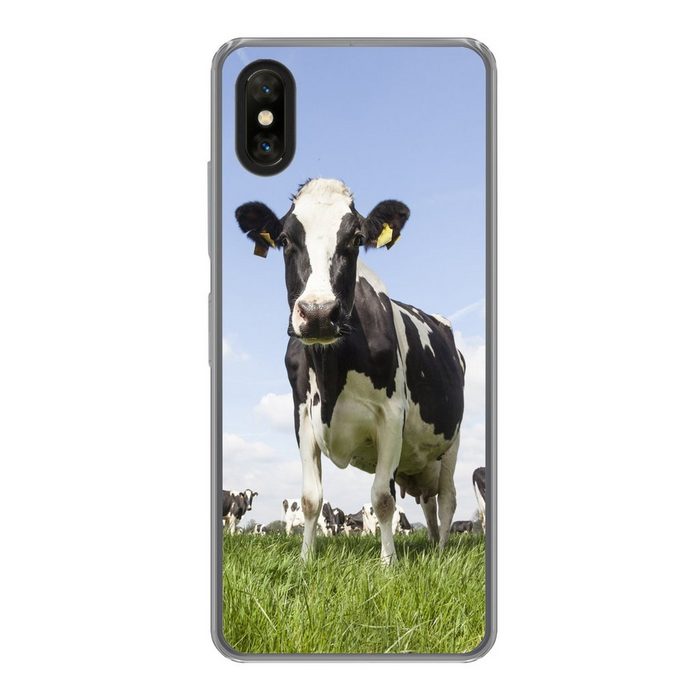 MuchoWow Handyhülle Kühe - Gras - Tiere - Sonne - Bauernhof Phone Case Handyhülle Xiaomi Mi Mix 3 Silikon Schutzhülle