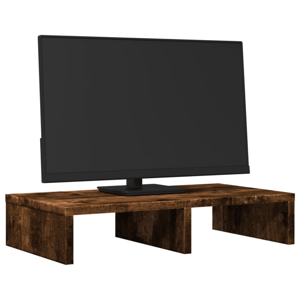 vidaXL Computertisch Monitorständer Räuchereiche 50x27x10 cm günstig online kaufen