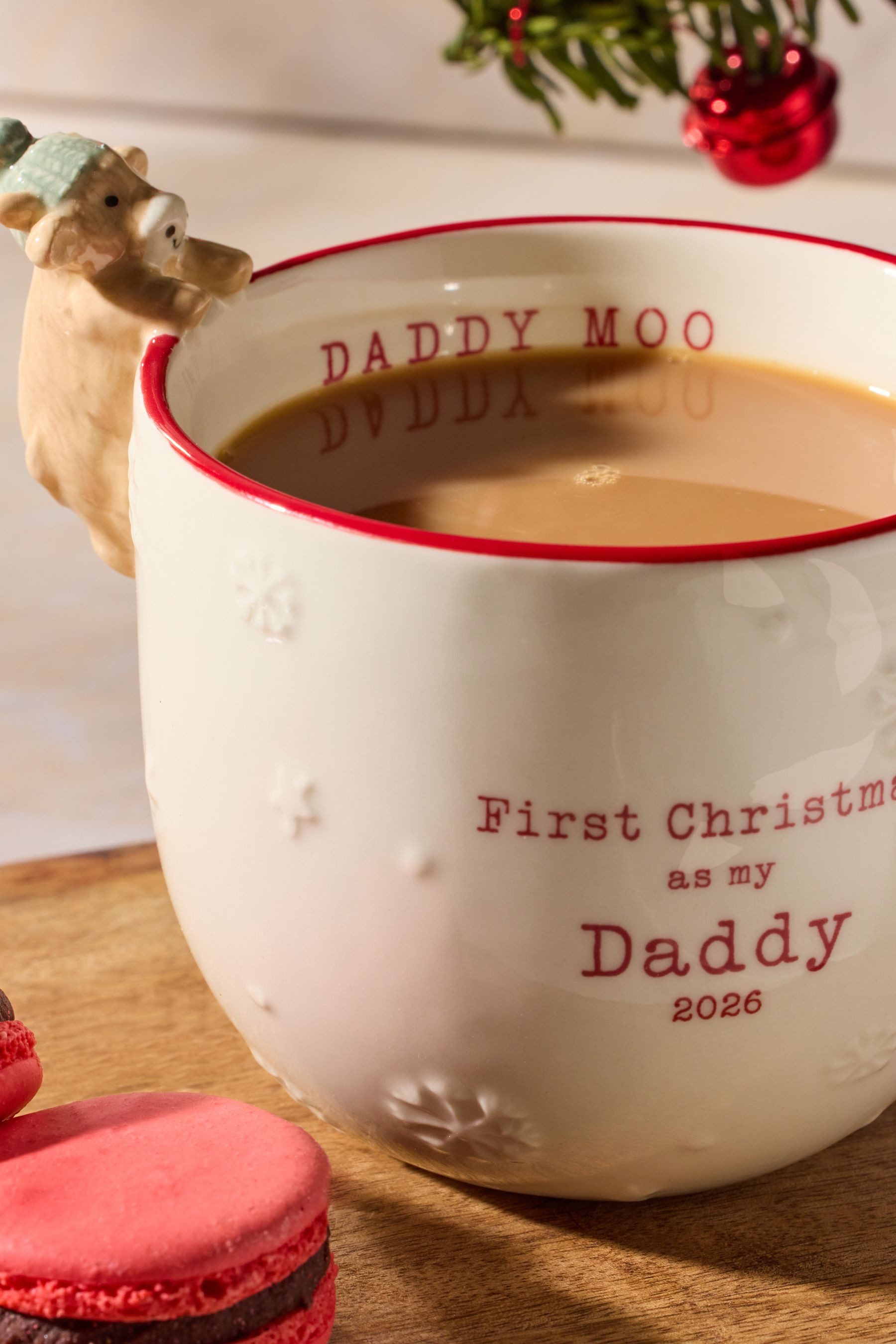 Next Becher Babys erste Weihnachtstasse, Mummy Dad, 1-tlg., Steingut