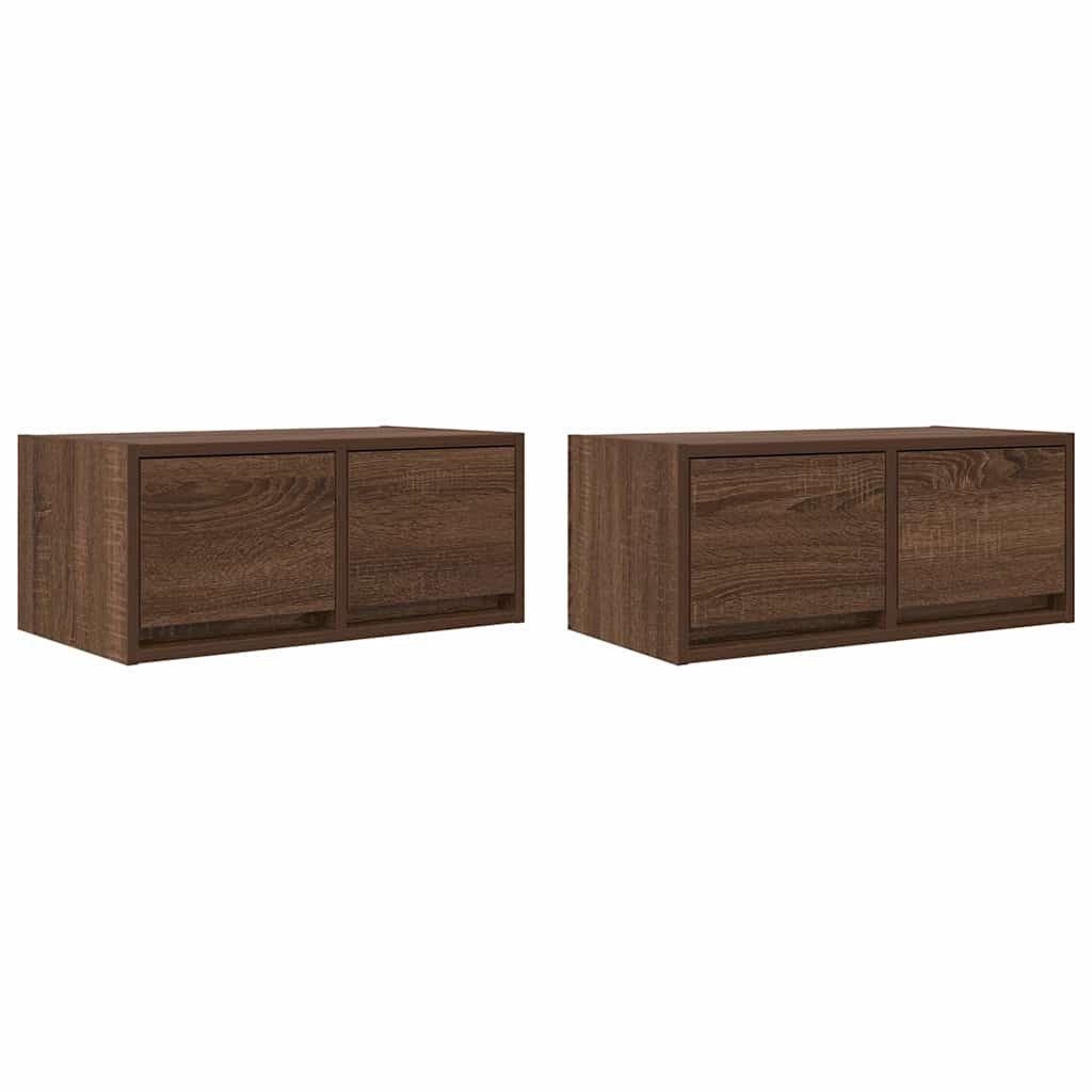 vidaXL TV-Schrank TV-Schränke 2 Stk. Braun günstig online kaufen