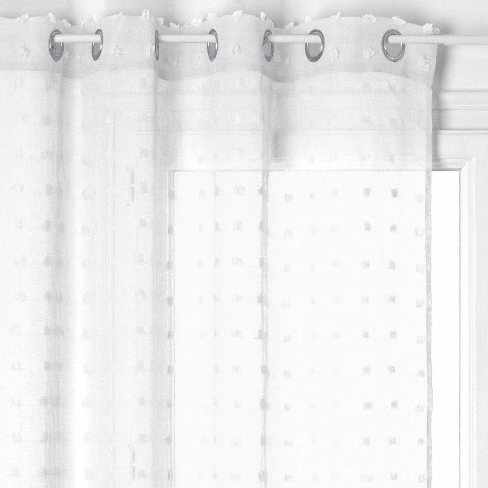 Atmosphera Créateur d'intérieur Gardine Voilage Blanc Lily 140X240 - Weiß (1 St), modern