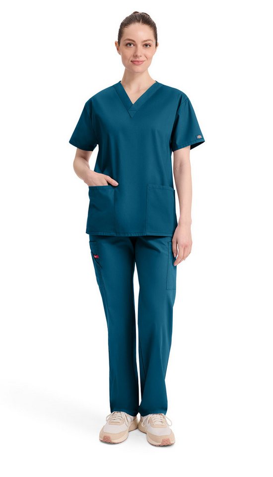 Dickies Funktionsbluse Unisex EDS Schlupfhemd V-Neck, Every Day Scrubs Kasack mit 2 aufgesetzten Taschen