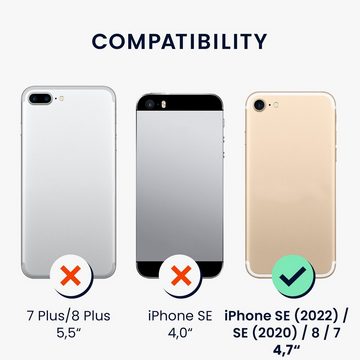 kwmobile Handyhülle Case für Apple iPhone SE / 8 / 7, Hülle Silikon metallisch schimmernd - Handyhülle Cover
