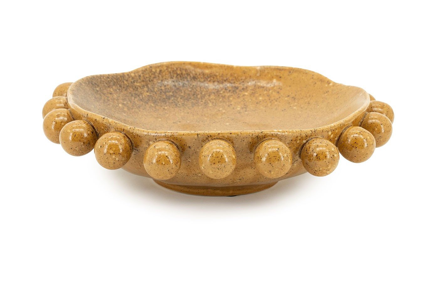 BOO Milchkännchen Keramikschale Vito gelbbraun D 36 cm