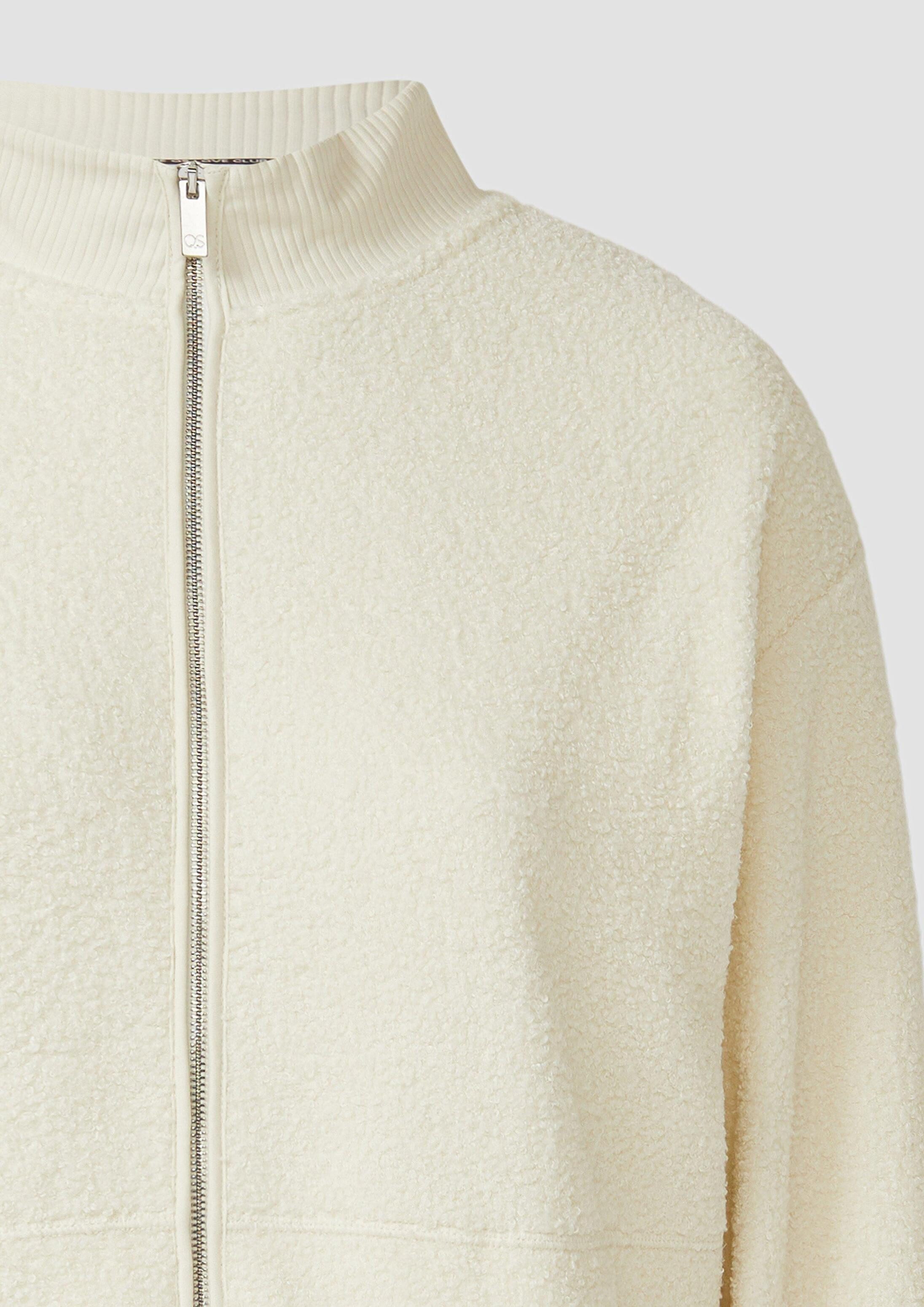 QS Sweatjacke Sweatshirt Teddyjacke