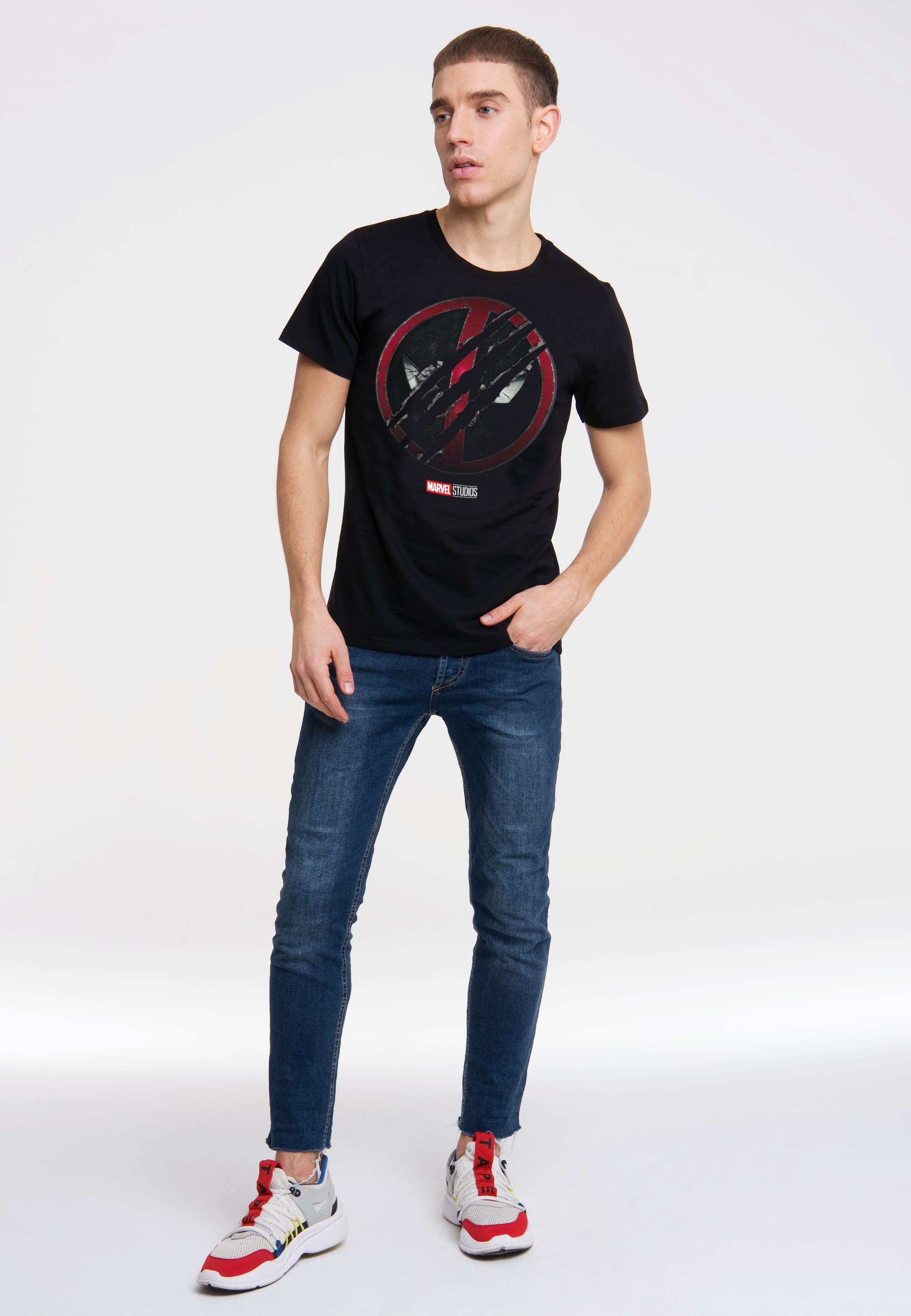 LOGOSHIRT T-Shirt Marvel - Deadpool & Wolverine mit coolem Frontprint günstig online kaufen